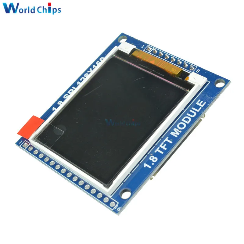1," 1,8 дюймов серия 128x160 TFT ЖК-дисплей модуль экран SPI полноцветный ST7735S контроллер привод Micro SD слот светодиодный подсветка