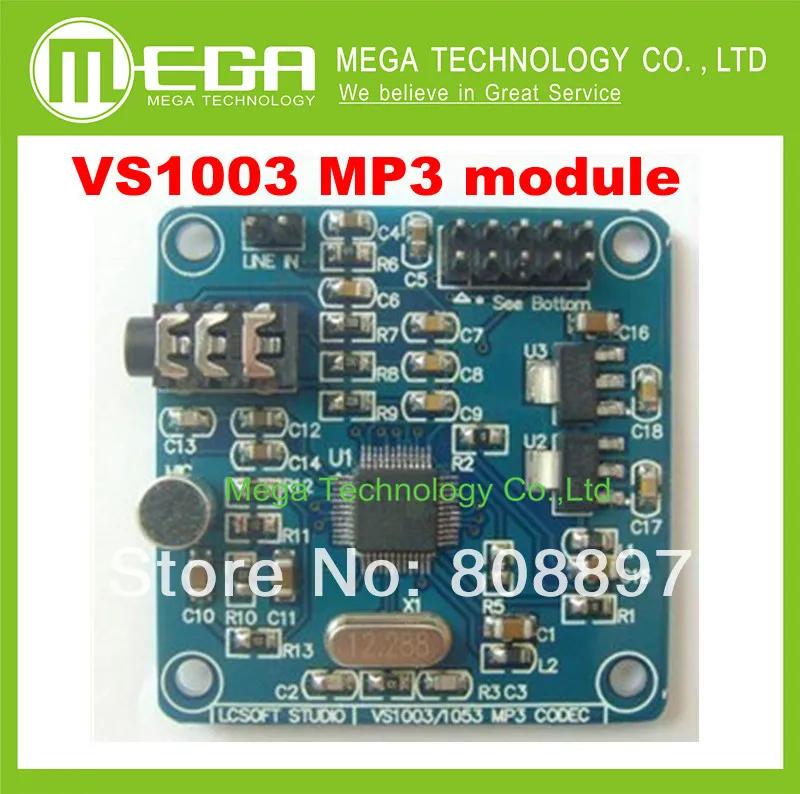 

VS1003 MP3 module on-board microphone