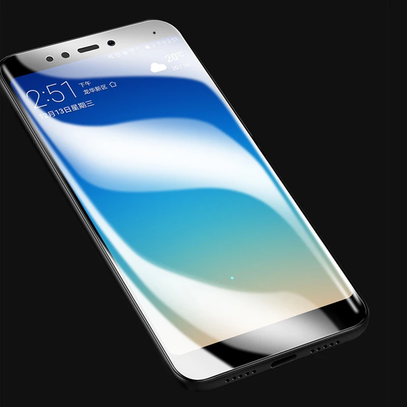 5D изогнутое закаленное стекло для Xiaomi Redmi 5 Plus 4D полное покрытие клея Защитная