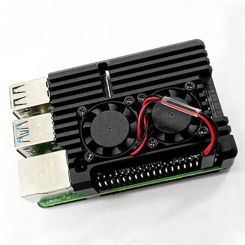 Raspberry Pi 4 Алюминиевый металлический корпус 3 алюминиевый коробка с двойным