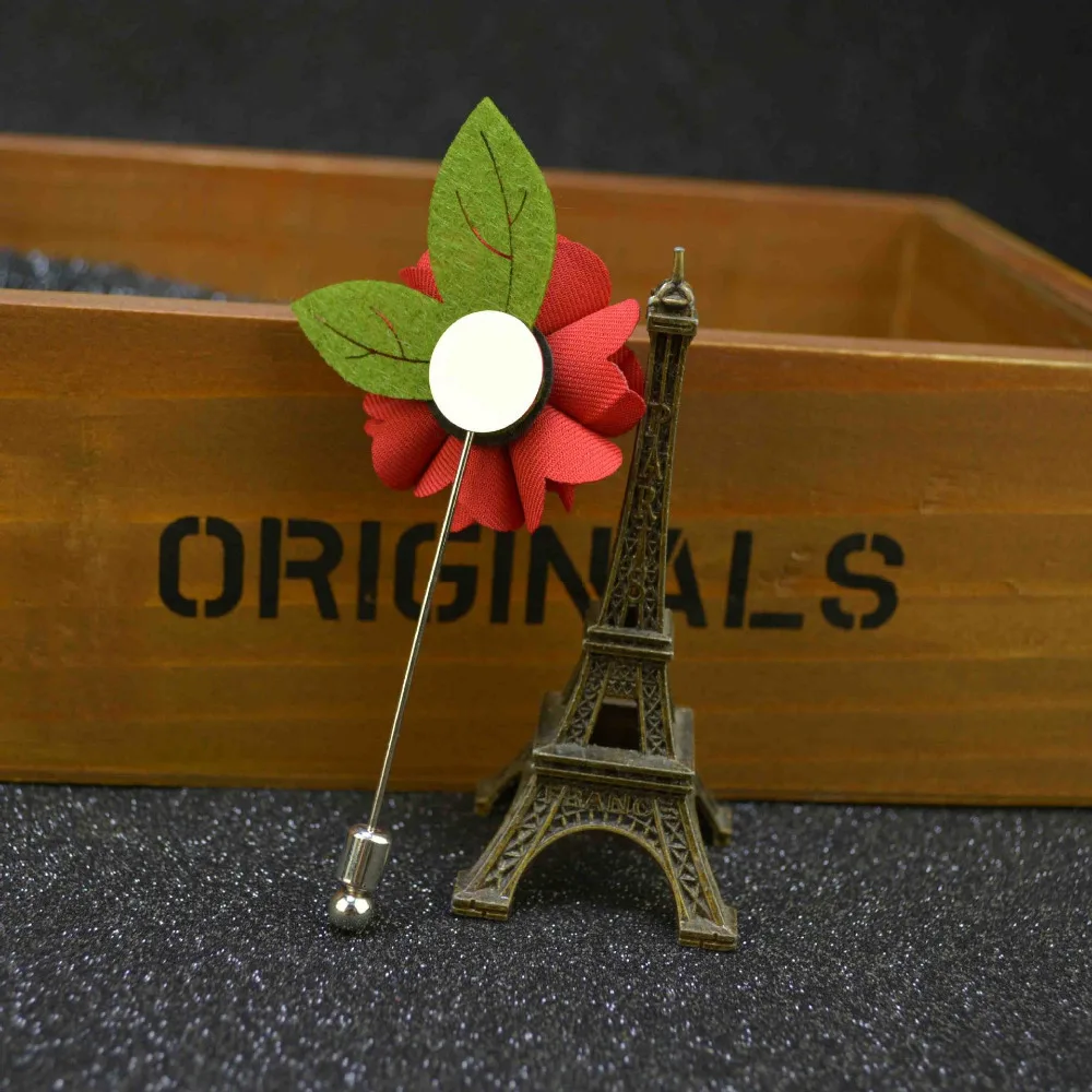 Mdiger Мужская булавка с отворотом новая популярная Свадебная Брошь Красный цветок