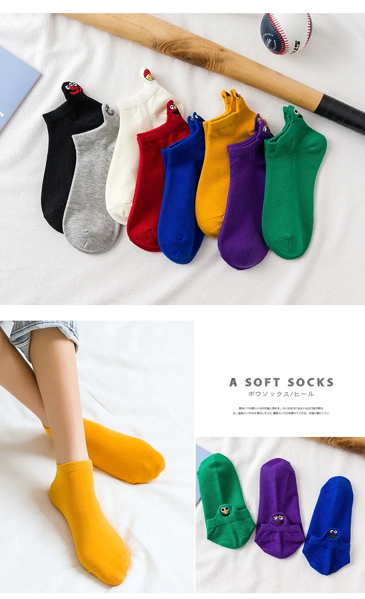 2019 каваи женские носки креативные хип хоп модные трендовые девушка смешная