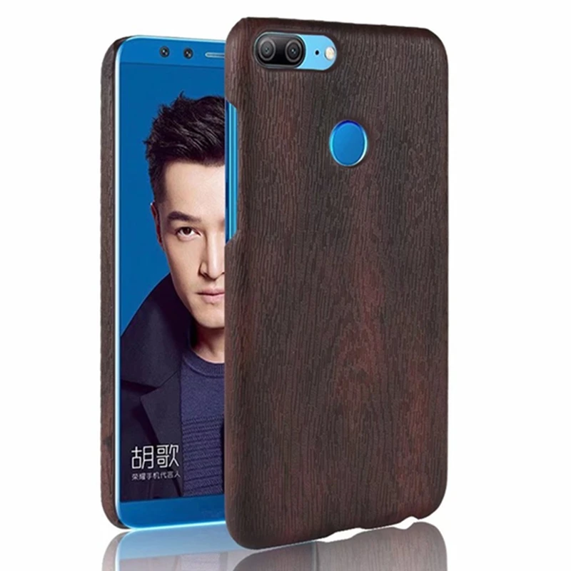 Дерево Искусственная кожа для honor 9 Lite Защитный чехол КРЫШКА ДЛЯ имиджевый задняя