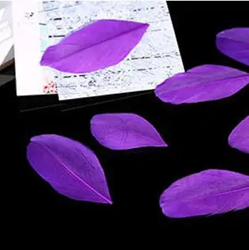 purple Натуральные перья, цветные, 4-8 см, лебедь, перья, для рукоделия, свадьбы, украшения дома, серьги, ювелирные аксессуары, 50 шт - Цвет: purple