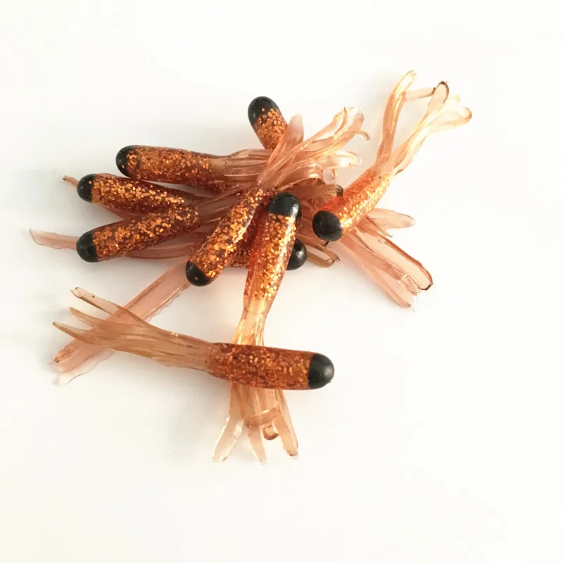 10 шт. мягкая трубчатая приманка рыболовная искусственная грубая червячная