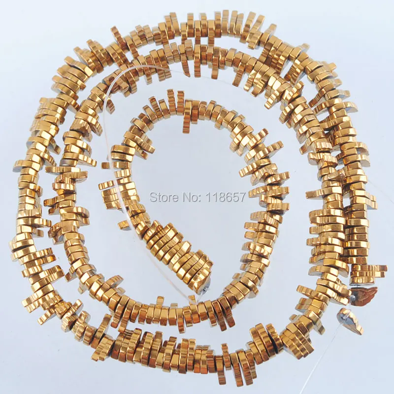 Free shipping Hematite 3x6x1MM Spacer Loose Beads Strand 15 1/2 Inches For Making Jewelry IBG212 | Украшения и аксессуары