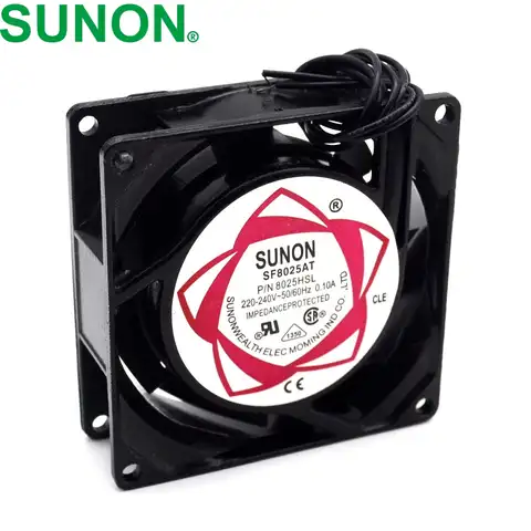 Осевой вентилятор охлаждения для SUNON SF8025AT P/N 2082HSL 220 В переменного тока, 80*80*25 мм 80 мм