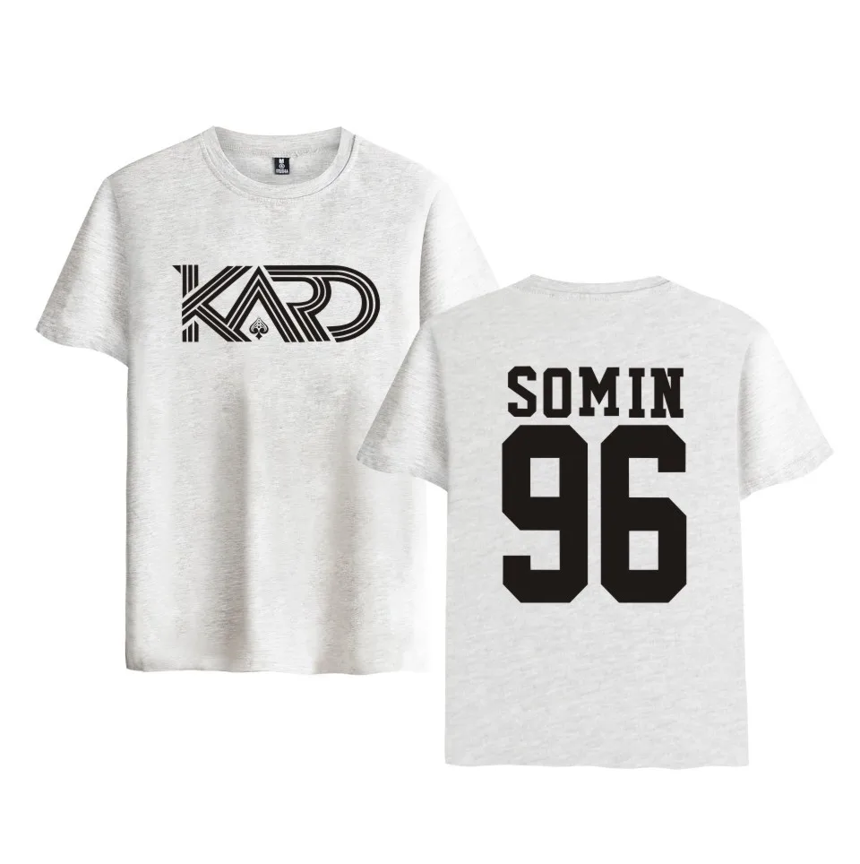 Корейская коed group K.A.R.D Футболка K-Pop Moombahton EDM KARD модная футболка с короткими