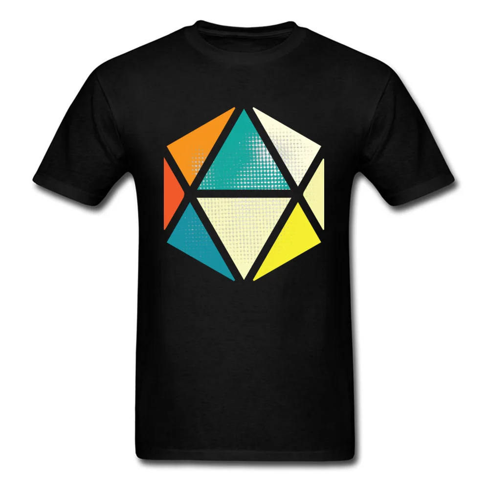 Мужские футболки с геометрическими треугольниками 100%|Мужские футболки| |