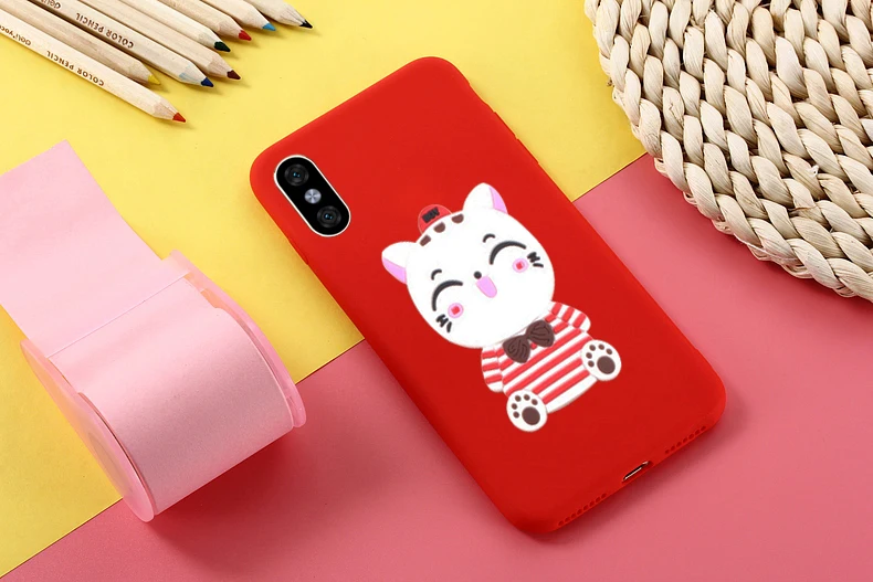 Мягкий защитный чехол для телефона из ТПУ ярких цветов iPhone 8 7 Plus 6 s полосатый узор