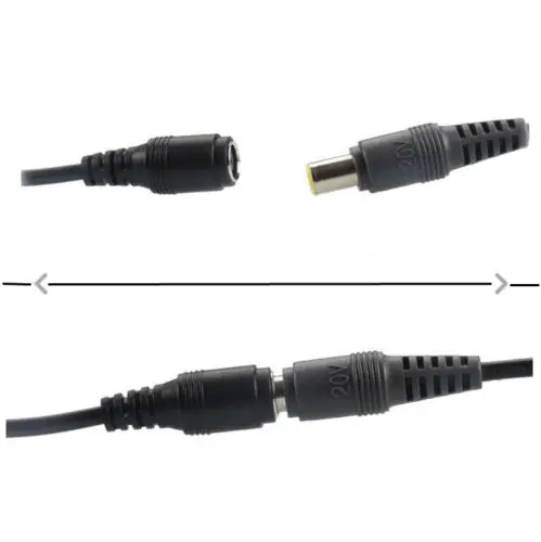 Переходник с круглым гнездом на квадратный разъем для ноутбука Lenovo Thinkpad|cord|cord plug |