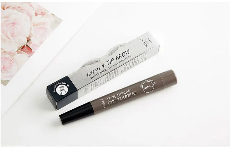 Microblading ручка для бровей Водонепроницаемая вилка кончик бровей Карандаш для татуировки длительный Профессиональный тонкий эскиз водостойкий гель для бровей карандаш