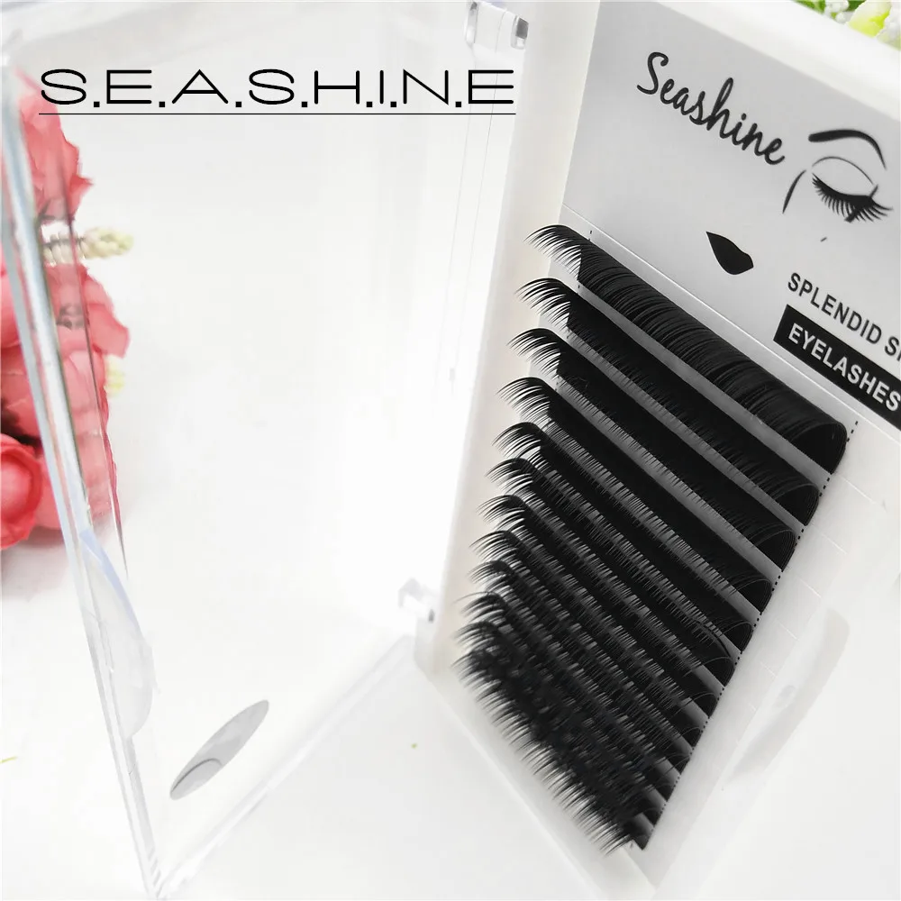 

Seashine 8-15mm 0.03-0.25mm C/D/L curl Make up Mink eyelash extension,False eyelashes,Individual eyelashes beayty Free Shipping