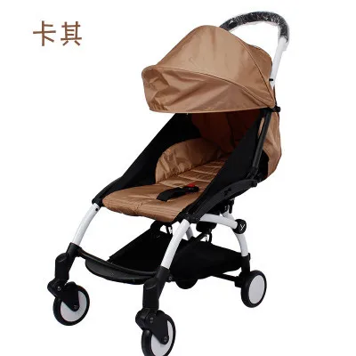 Babyyoya 175 градусов коляска Защита от солнца Тенты+ сиденье Подушки Детские коляски Интимные аксессуары применимо для коляски набор мультфильм милый ребенок - Цвет: N