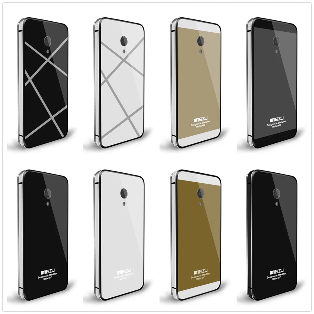 Роскошный блестящий гладкий зеркальный чехол из закаленного стекла черного