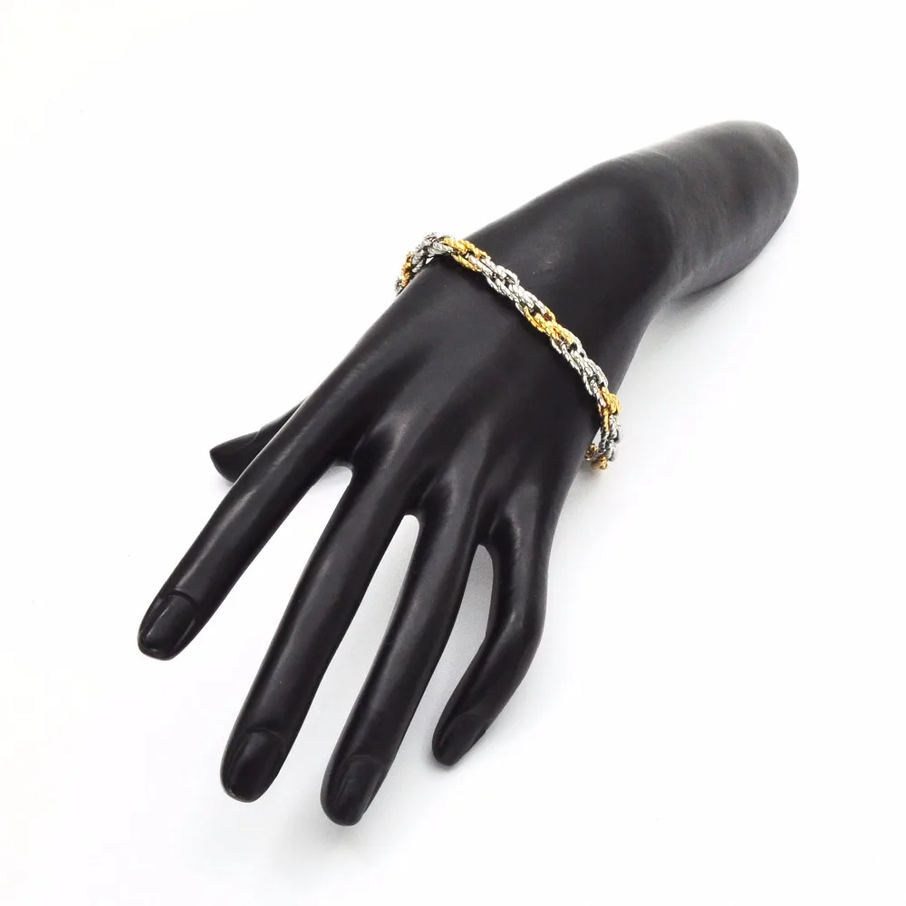 2019 хит продаж трендовая цепочка серебристого цвета браслет из нержавеющей стали