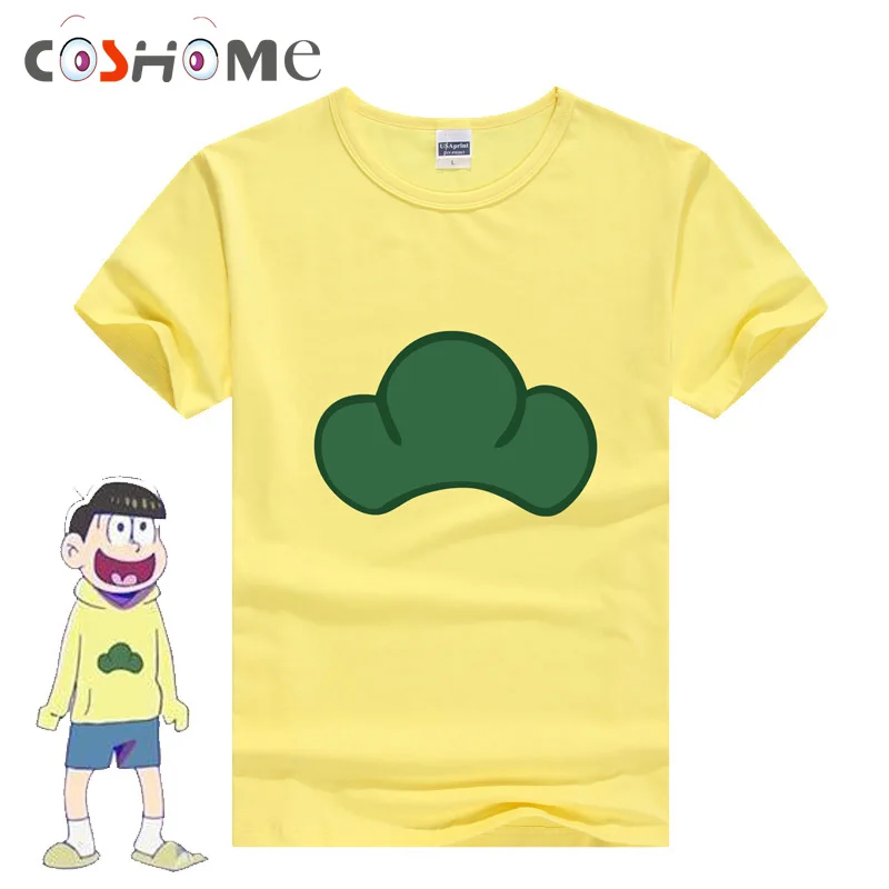 Футболка San Coshome Osomatsu костюм для косплея футболка с коротким рукавом мужчин|cosplay