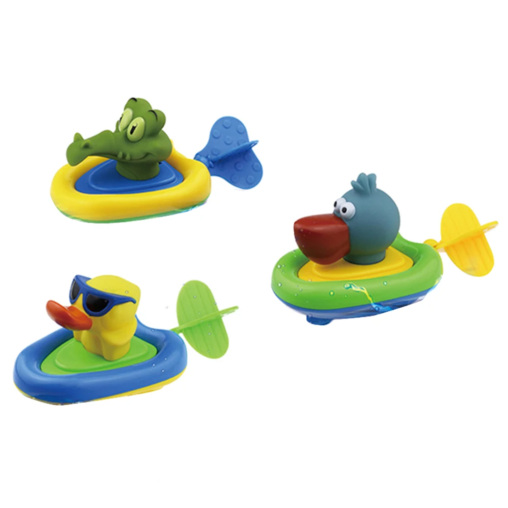 

Baby Bath Swimming Toy Ducks/Crocodile Line Spring Play Swimming Toy For Kid Educational Toys Infant Cute Animal Bath Toy