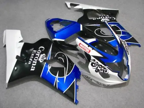 Мотоцикл обтекатель комплект для SUZUKI GSXR600 750 K4 04 05 GSXR 600 2004 2005 ABS белый черно голубые