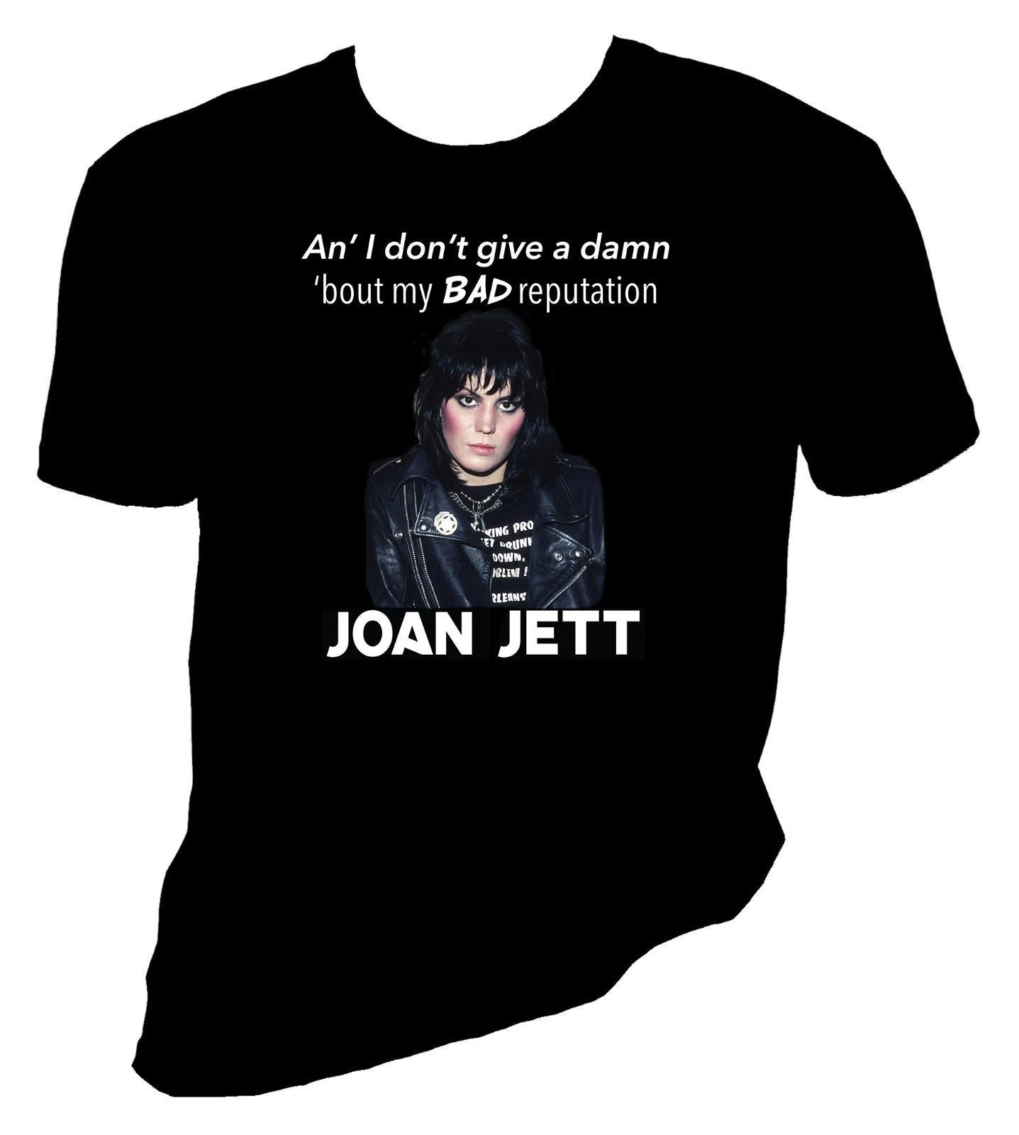 Новинка Joan Jett футболка плохая репутация Мужская черная футболки одежда|Мужские