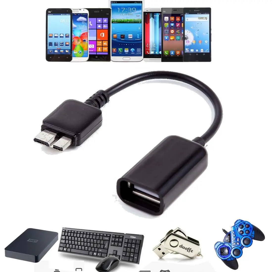Премиум USB3.0 OTG Хост кабель адаптер Шнур для Nokia Lumia 2520 levono thinkpad8 Samsung Galaxy Note 3 S5 i9600