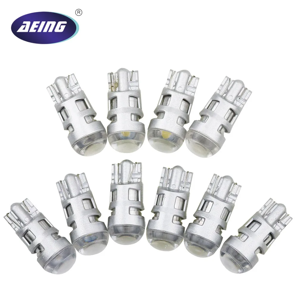 AEING 10PCS T10 W5W LED 12V Car Interior light Bulb SMD Dome Map Reading Parking Trunk License Plate Light Lamp Styling | Автомобили и