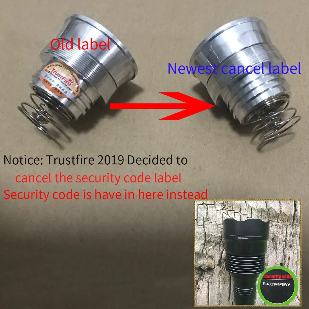 TrustFire(3T6 TR-3T6) обновление(TR-3L2 3L2) 5-Mode 3800LM памяти 3-LED белый фонарик-черный(2x18650/3x18650