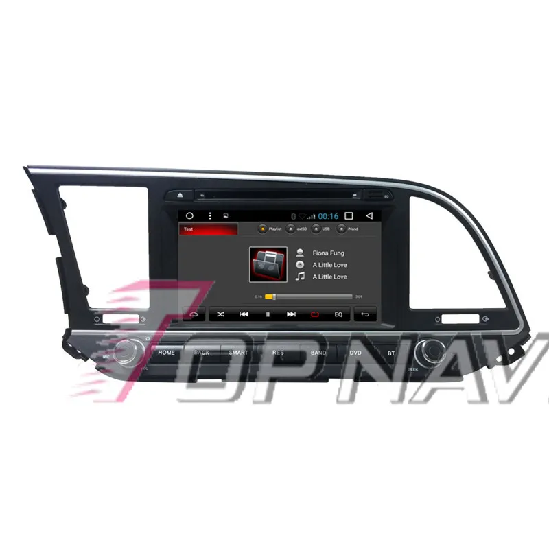 Topnavi Quad Core Android 7.1 Car DVD Multimedia Player for Hyundai Elantra 2016 Radio Stereo GPS Navigation Audio Video In Dash |