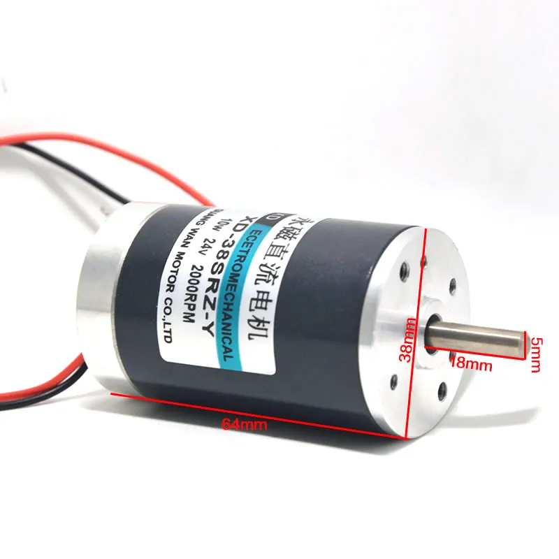 Cinda 12V24V DC Постоянный магнит мотор 10 Вт микро высокая скорость небольшая