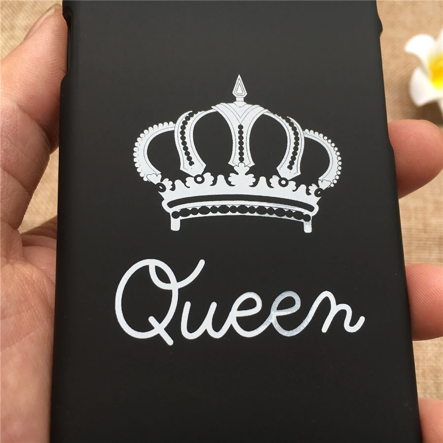 Модные Дизайн Корона телефона чехол для iphone 6 S Plus пары queen King Мягкая силиконовая