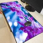 Большой игровой коврик для мыши Mairuige с фиолетовыми цветами, 300*800*2 мм, скоростной коврик для мыши с закругленными краями, коврик для мыши для CSGO Dota 2 LOL