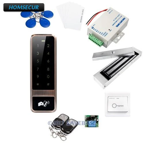 HOMSECUR Водонепроницаемый дверной замок 125 кГц RFID система контроля доступа с 180 кг магнитный замок