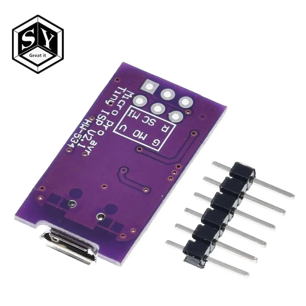 Микро usb Tiny AVR ISP ATtiny44 ATTiny45 ATTiny85 USBTinyISP программатор модуль IDE Bootloader микроконтроллер