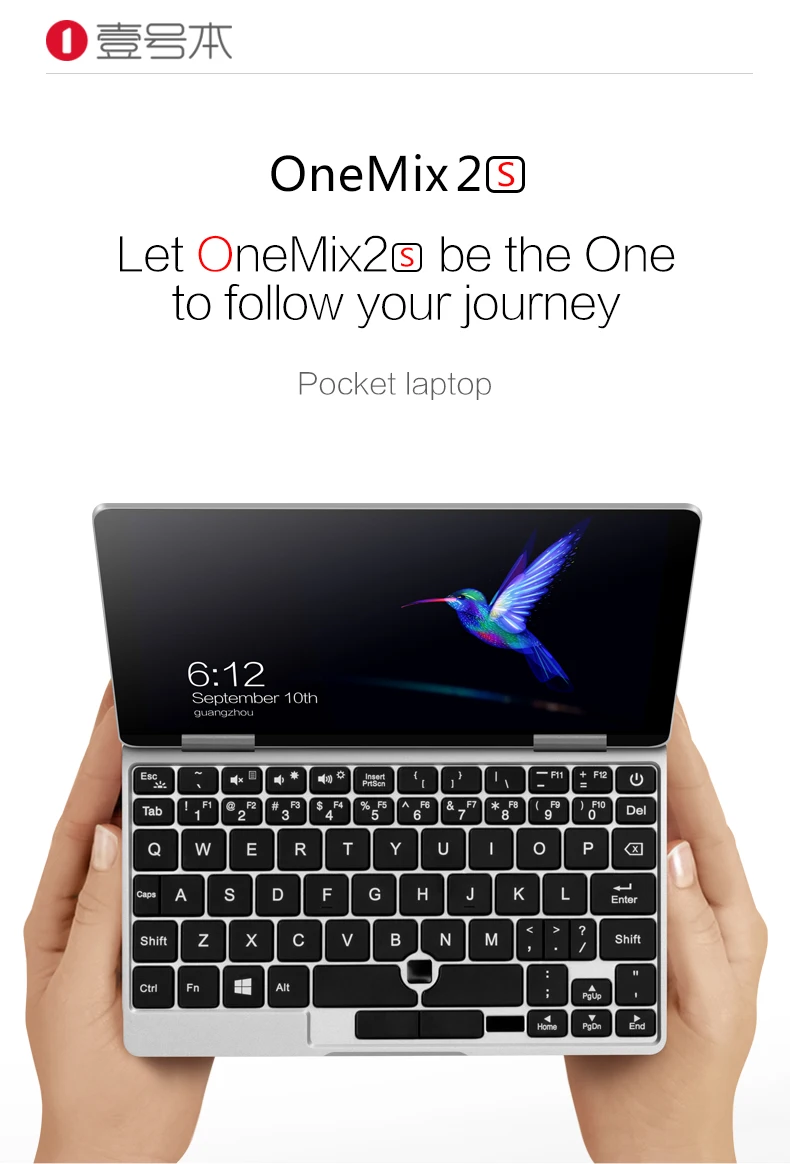 " 1920*1200 ноутбук onenetbook один Mix 2 S 2 в 1 Tablet PC Win10 M3 8100Y Dual Core 8G Оперативная память 256G диск PCIe SSD отпечатков пальцев с металлическим корпусом