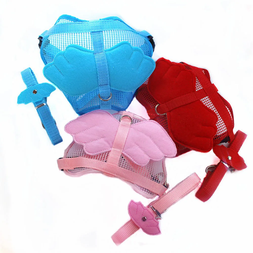 

240 pcs/lot Cute Hot Sale Dog Harness & Leash Pet Harness Dog Collar Dog Harness Vest Angle Vest Harness Free Shipping