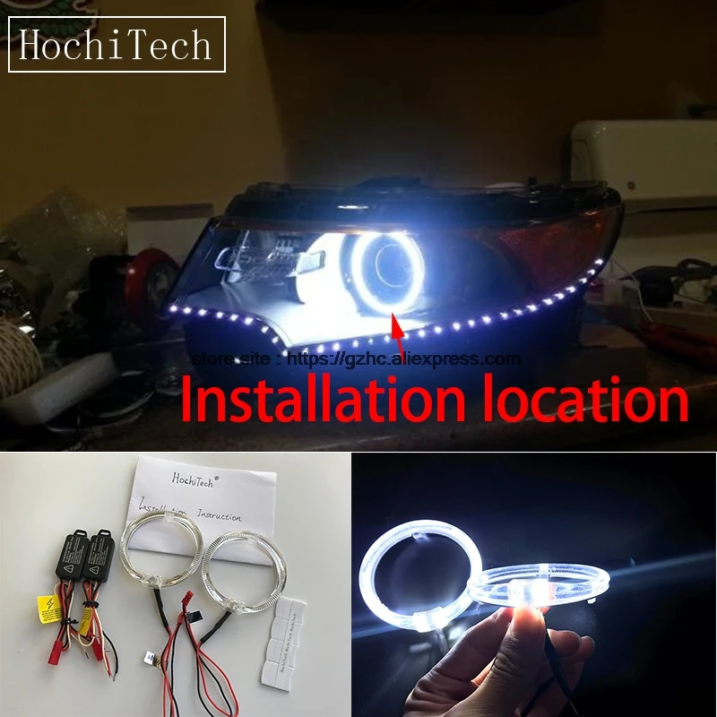 HochiTech Cree светодиодный чип указатель света комплект ангельские глазки белый гало