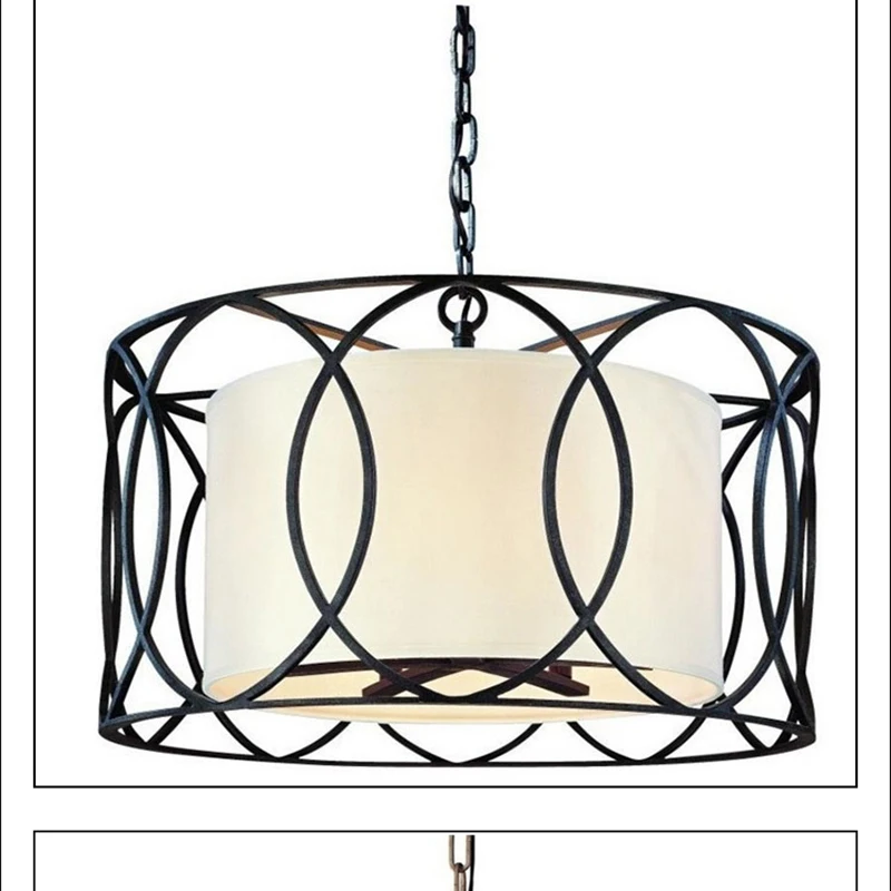 FUMAT North European And American Little Chandelier Retro Personality Dining Room Black Decoretion Brief Living Bedroom | Лампы и