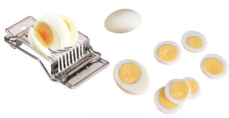 Из нержавеющей Стали Кухонные Гаджеты Вареное Яйцо Срез Резак Разделе Грибами