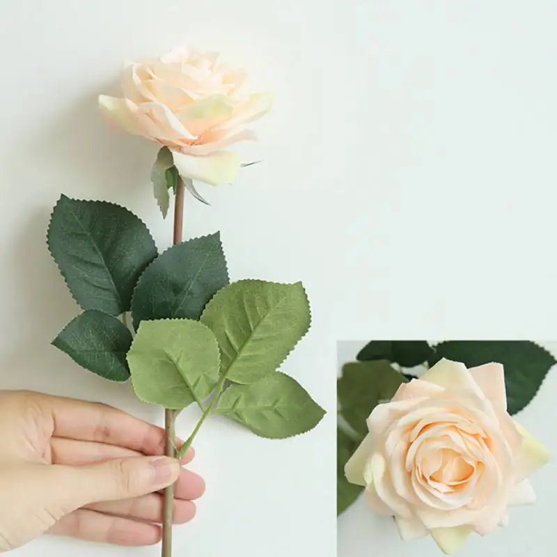 6 1 шт. DIY бархатный Шелковый цветок французский романтический Искусственный цветок розы для вечерние украшения для дома, свадьбы, праздника - Цвет: 6