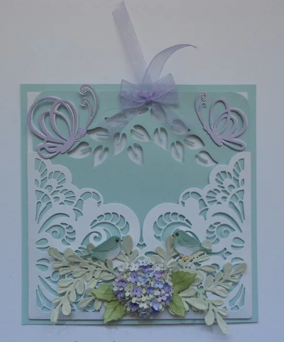 Adv one штампы для скрапбукинга металлические 3D кружева карманная рамка резные