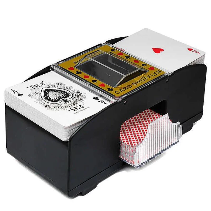 Poker Card Shuffler Automatic Shuffling Machine Casino Robot 2 Decks MAX | Спорт и развлечения