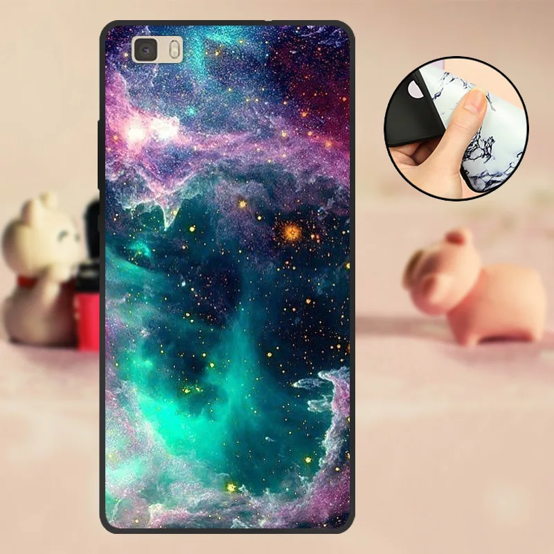 T01 Чехол для huawei ALE-L21 Funda для huawei P8 Lite, черный чехол из ТПУ и силикона для huawei P 8 Lite, чехол для телефона P8Lite - Цвет: T01