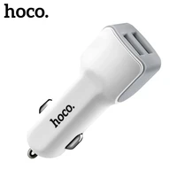 hoco dual output usb car charger for iphone x 8 7 plus universal 5v2 4a fast usb charger adapter for samsung s9 s8 oneplus 6
