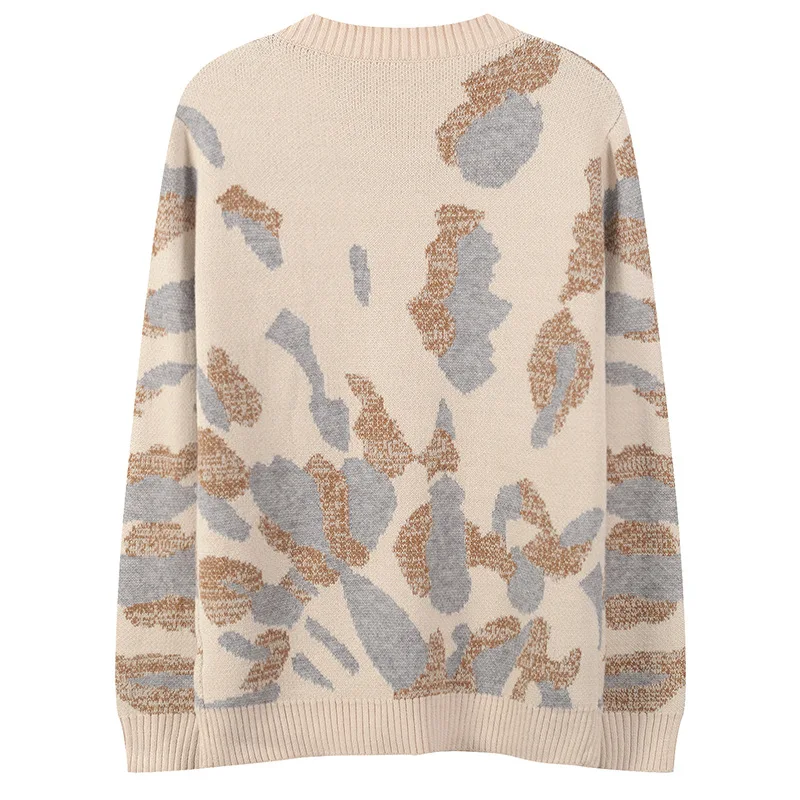 CAMIA autumn new women's sweater contrast color embroidery flower round neck long-sleeved | Женская одежда