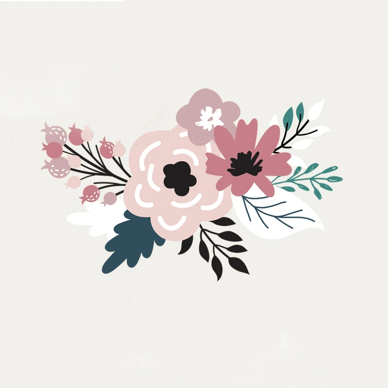 Цветок термотрансферов утюг на патчи для джинсы футболка DIY наклейки корабль