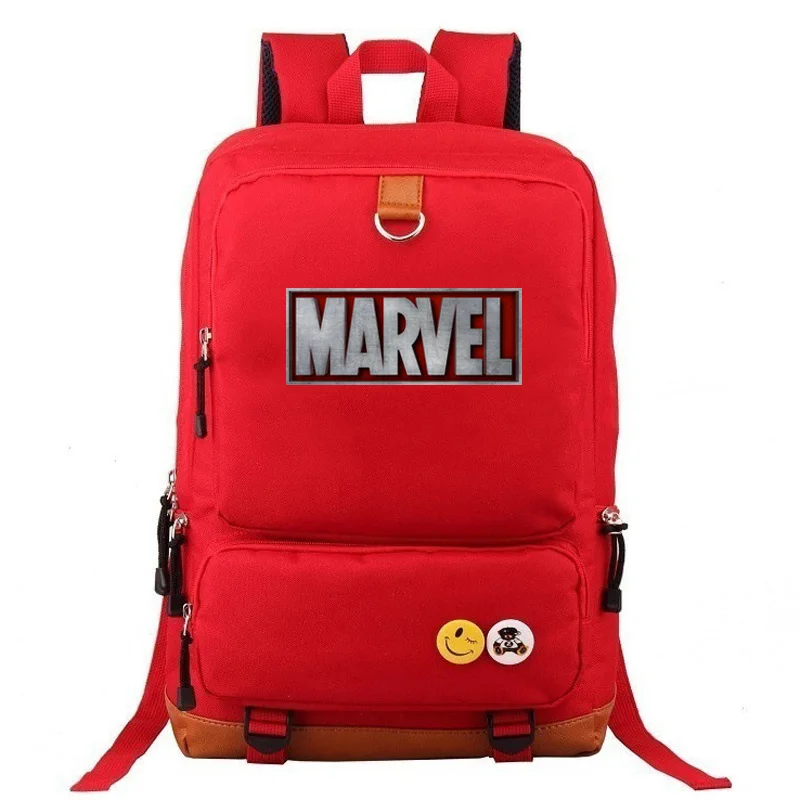 Многоцветная школьная сумка с надписью Marvel Мститель для мальчиков и девочек, женский рюкзак, школьные сумки для подростков, Холщовый мужской рюкзак для студентов