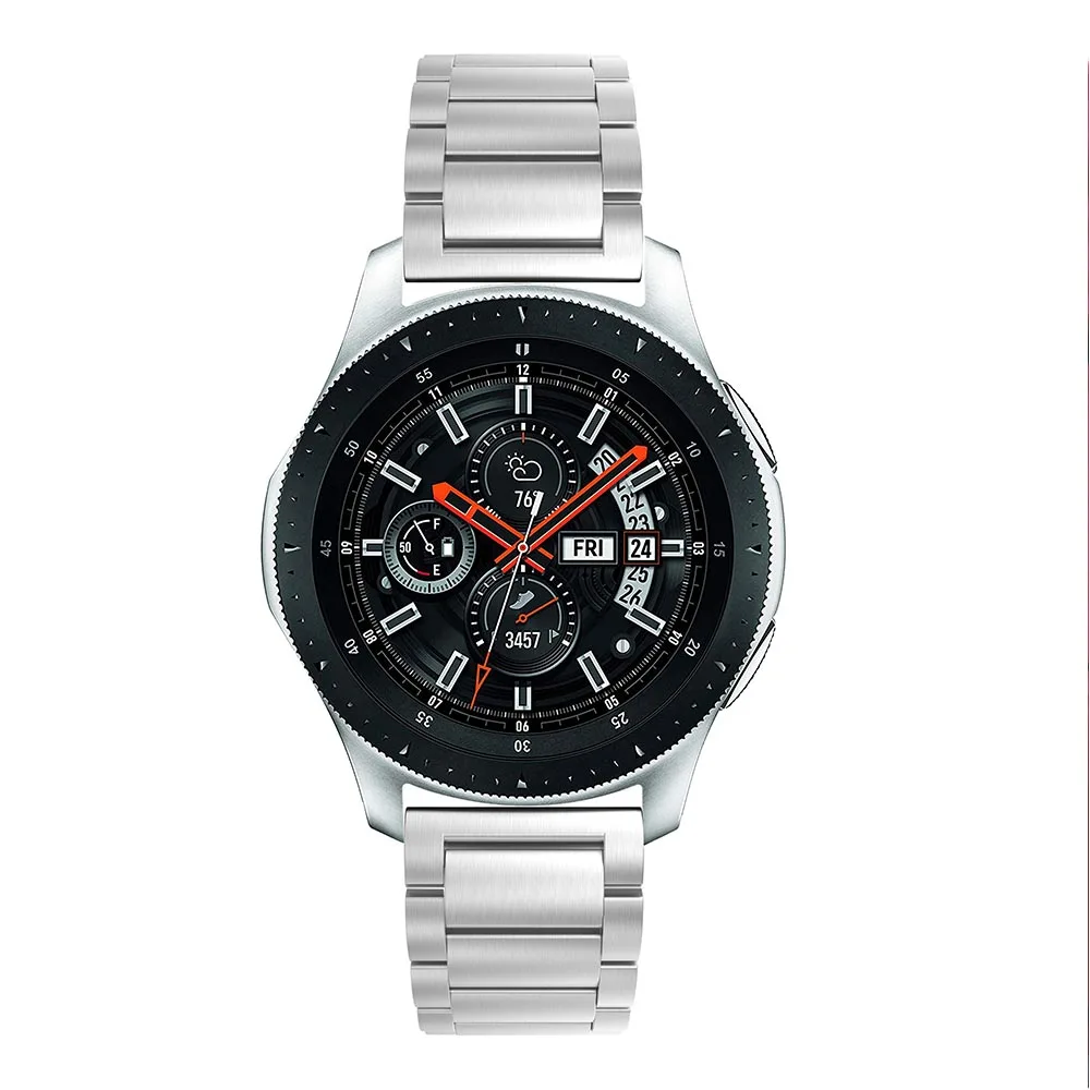 Для samsung gear S3 Galaxy Watch 46 мм ремешок из нержавеющей стали 22 мм металлический сменный Браслет с инструментом для huawei GT