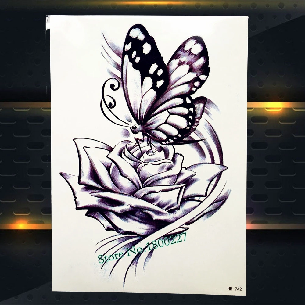 Сакура конструкции Водонепроницаемый поддельные флеш тату женщины Макияж