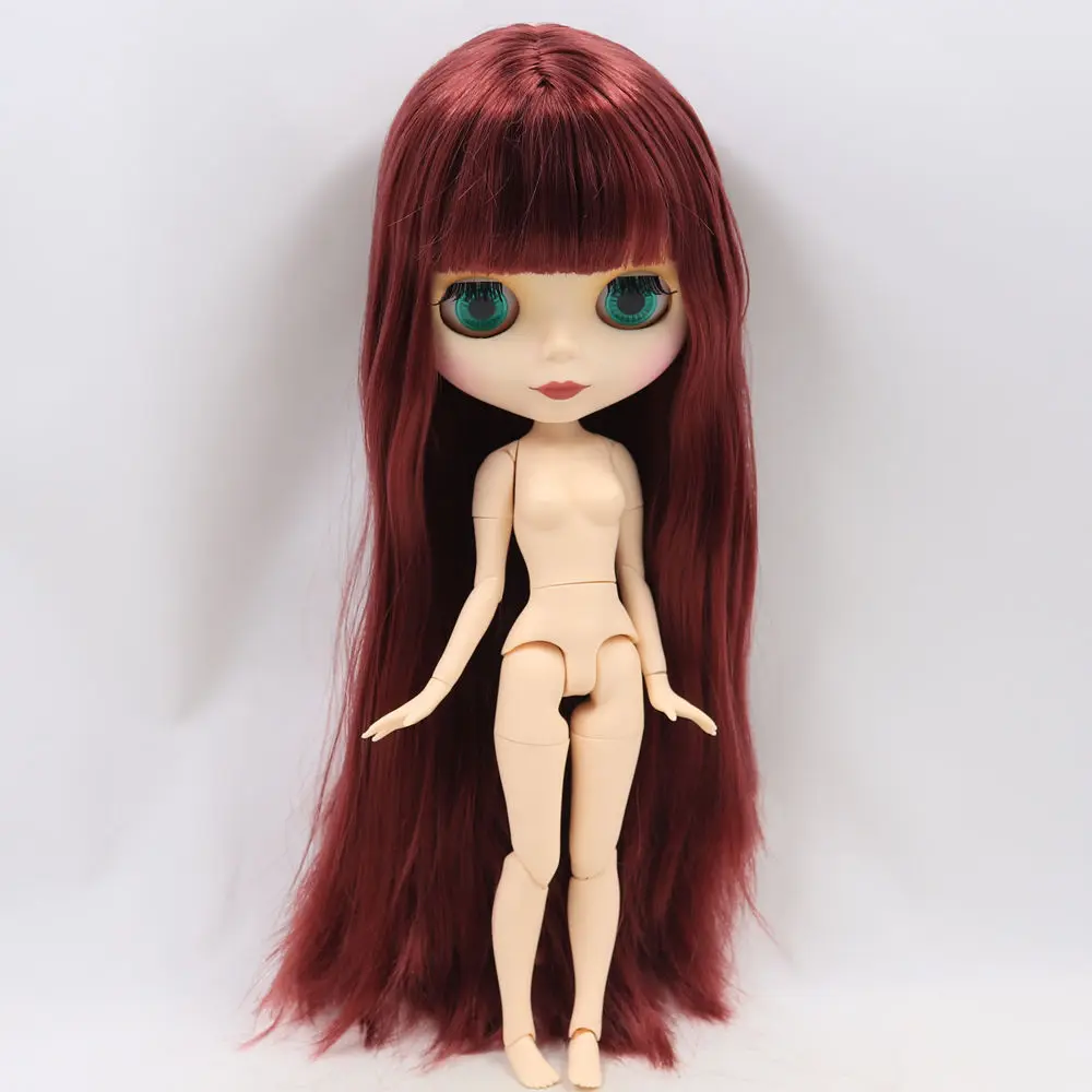 Ледяной DBS Blyth кукольные серии No.280BL12532 шарнирное тело цвет красного вина волос