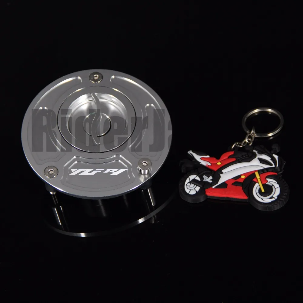 CNC алюминий Keyless аксессуары для мотоциклов топливный бак бензобака Крышка для Yamaha YZFR1 YZF R1 весь год 1999